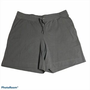 Karen Scott Brown Olive Pull On High Rise Cotton Pocket Shorts Medium M